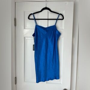 Aritzia Babaton Bright Sapphire Blue Romero Slip Dress - NEW WITH TAGS